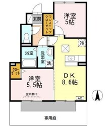 ファルツ稲上　Ａ棟の物件間取画像